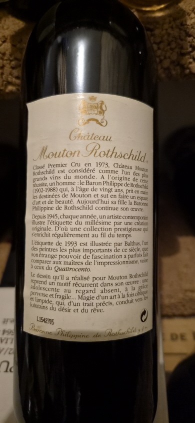 Chateau Mouton Rothschild 1993